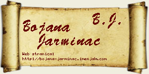 Bojana Jarminac vizit kartica